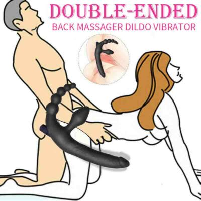 Double Vibrator Anal Strap-On Harness Dildo Dong Pegging Sex Toys for Couple  | eBay
