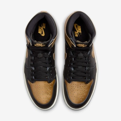 Nike Air Jordan 1 High OG Black Metallic Gold DZ5485-071 Men's