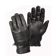 Rothco Black D-3A Leather Gloves - 3383 - 6