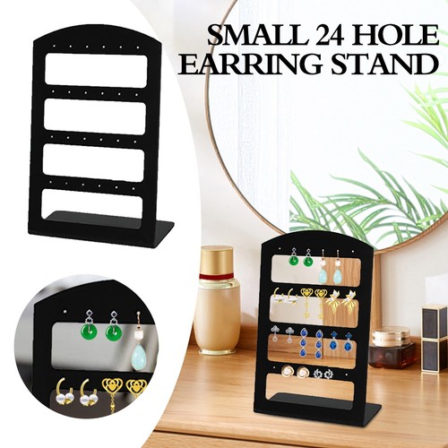 Organizer Earring Holes Rack Jewelry 24/48 Stand Show Holder Earrings Display - Picture 15 of 20