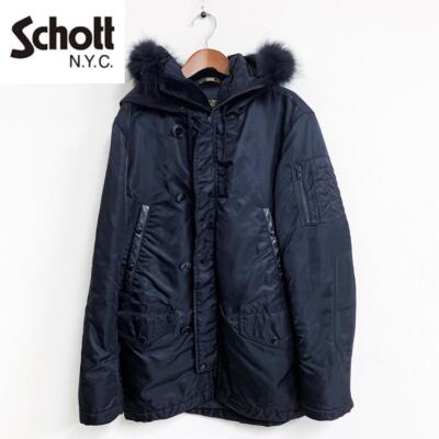 Men size M Special Order Item Schott All Black Leather Switching N3B Original