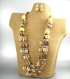 Download Color Wood Beads Necklace Earrings Fashion Jewelry Women Lady Gift | eBay