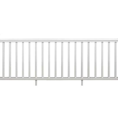 8 ft. x 36 in. White PolyComposite Rail Kit without Brackets Porch Veranda Patio