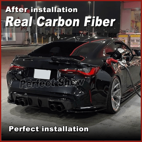 Alerón trasero de fibra de carbono real para BMW G22 430i M440i G82 M4 2021-23 - Imagen 5 de 13