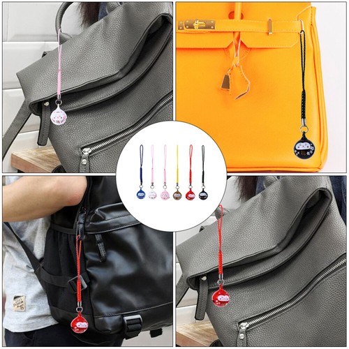 6Pcs Chat Dharma Pendentif Téléphone Portable Chaîne Sac Suspendu Décoration - Photo 12/12