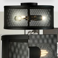 Retro Decken Beleuchtung Wohn Ess Zimmer Lampe Strahler Schwarz KäFig Leuchte
