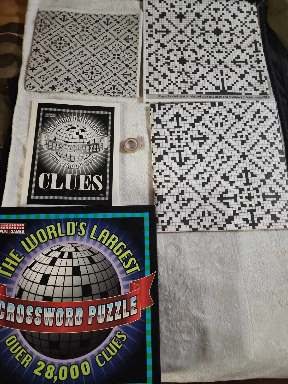 The world s largest crossword puzzle 28 000 clues 91 000 squares 7 7 open box 755899012022 ebay