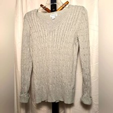 St. John's Bay Gray Crew Neck Sweater