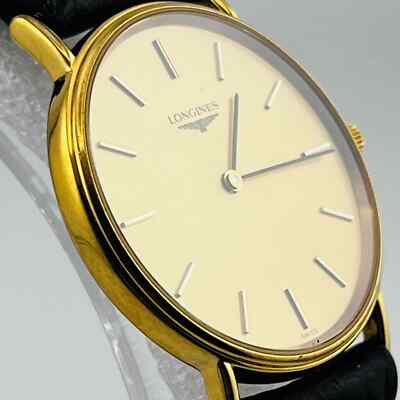 LONGINES L4.637.2 quartz Champagne Dial Men's Watch 31.9mm | eBay