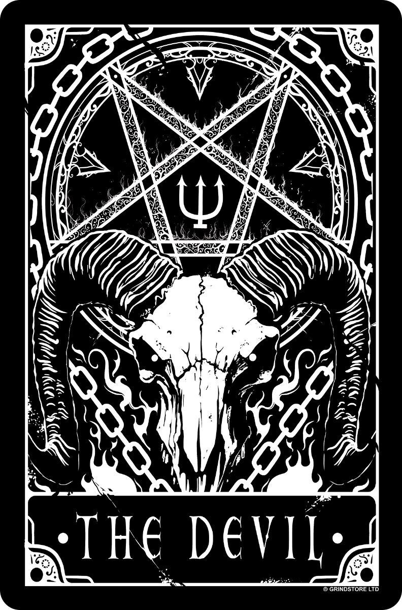 Deadly Tarot - The Devil Small Tin Sign
