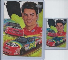95 Upper Deck Motorsports Illustrations Jeff Gordon I9 oversized and regular Lot