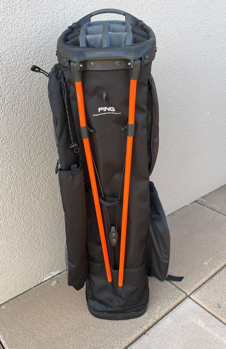 Ping Hoofer 14 stand bag/ Cart Bag, Black Orange Grey Great Ping Hoofer 14 stand bag/ Cart Bag, Black Orange Grey Great