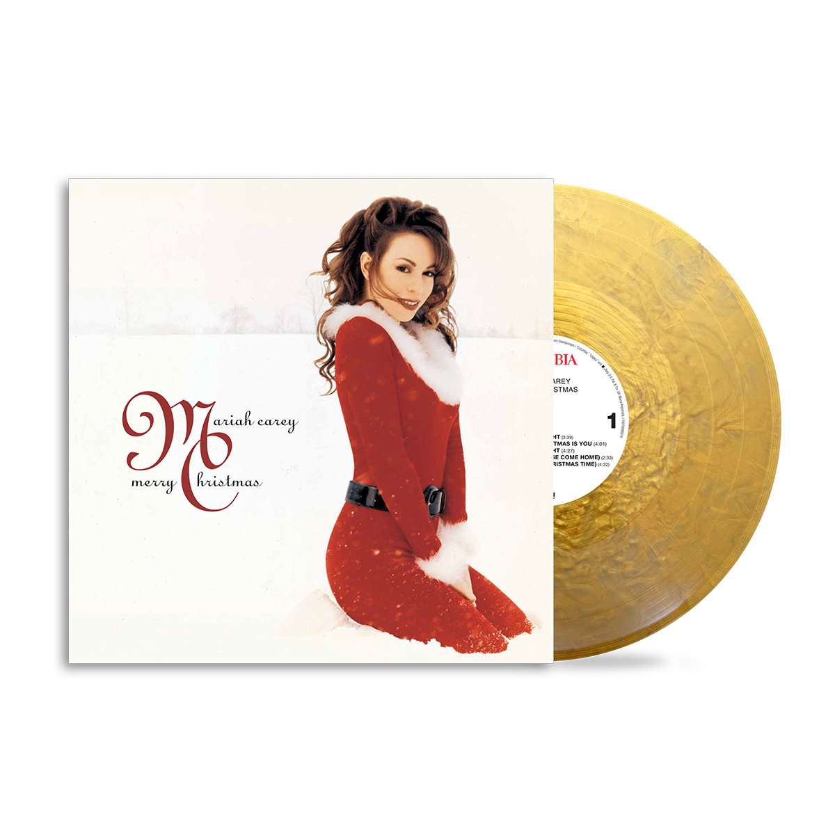 MARIAH CAREY MERRY CHRISTMAS GOLD SPOTIFY VINYL 12