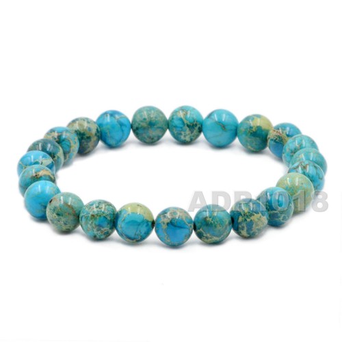 8mm Grade A Gemstone Semi Precious Round Beads Stretch Bracelet 7“ Unisex - Picture 68 of 97
