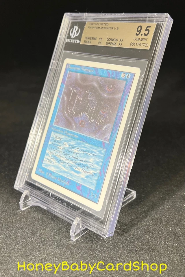 MTG Unlimited Edition 1993 Phantom Monster BGS 9.5Q (TRUE QUAD) GEM MINT 93/94 - Image 3 of 4