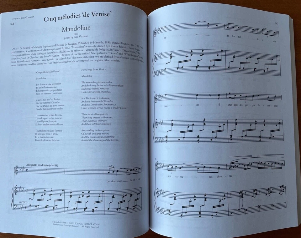 Gabriel Fauré: 50 Songs The Vocal Library High Voice Music Book  - Image 4 of 4