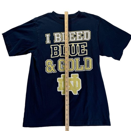 Adidas Notre Dame "I Bleed Blue And Gold" Men's T-Shirt Medium Fighting Irish - Picture 5 of 5