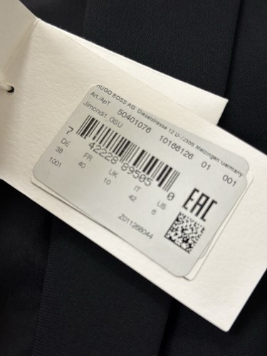 Hugo Boss Black Juicy 6 Jacket Blazer, Size 6 - Picture 3 of 4