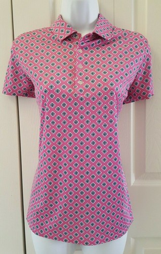 Golf Printed Airflow Polo Shirt Rose 