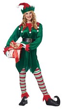 Christmas Elf Santa Claus Helper Adult Uni-sex Costume