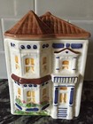 Avon Representative Ceramic Townhouse Canister Collection #B Hand Painted — photo 1