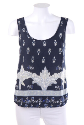 ONLY Top Flowers S blue shades