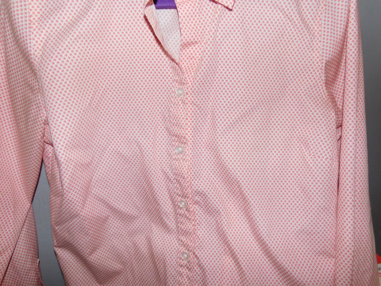 Women Summer Vintage Print O-Neck Button Loose Shirt II1009