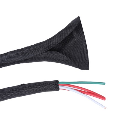 Auto Split Braided Sleeving Home & Industry PC Cable Durable Soft Woven Loom Lot