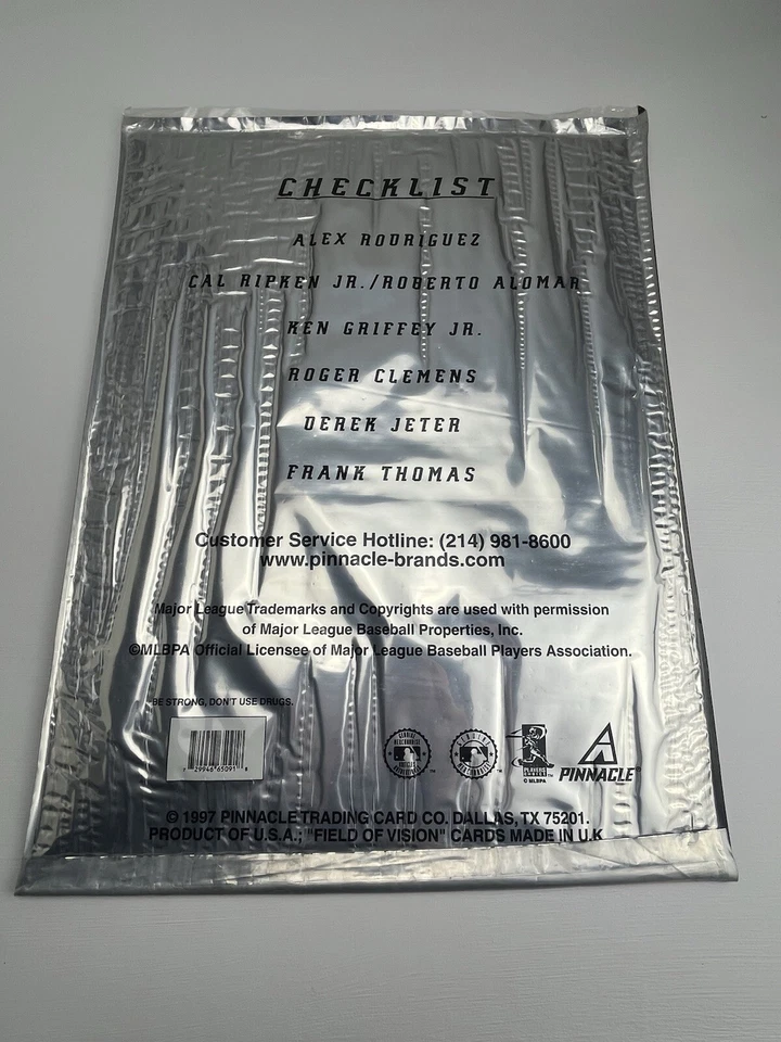 ENORME TARJETA DE BÉISBOL 18x13 sin cortar Pinnacle Chicago Cal Ripken Jr./ Roberto Alomar Foto 3 de 4