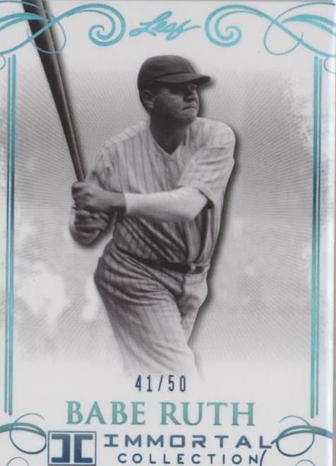 2017 Leaf Babe Ruth Immortal Collection - Babe Ruth #46 Blue Spectrum ...