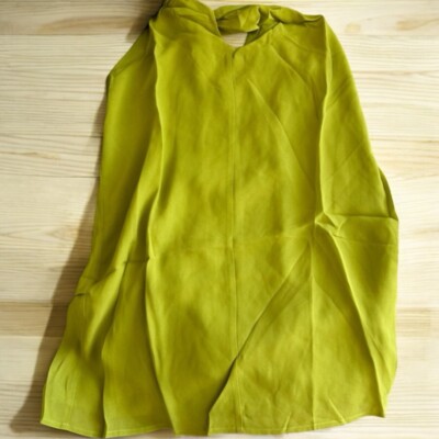 reformation yellow halter dress Stelliana Silk Mini Dress