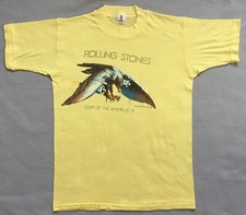 Vintage Rolling Stones 1975 Tour of the Americas T-shirt sz M Single Stitch
