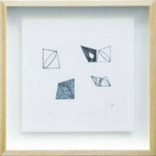 Robert Mangold 1989 Original Etching Aquatint Pencil Signed AP10 Minimalism Art