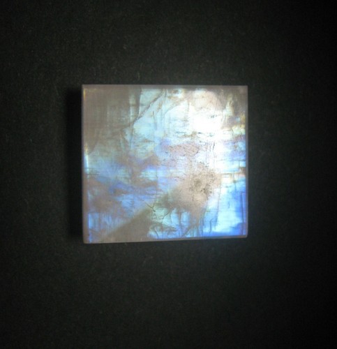 Rainbow moonstone Square natural Loose gemstone cabochon 21.10 ct H 1567 - Picture 3 of 3
