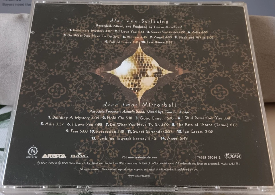 Sarah McLachlan – Surfacing / Mirrorball  - 1999 double CD and cover excellent - Image 2 of 4