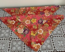 Set of Two Brand New Pink Summer Flower Dog Bandanas MEDIUM LARGE Tie On Scarf