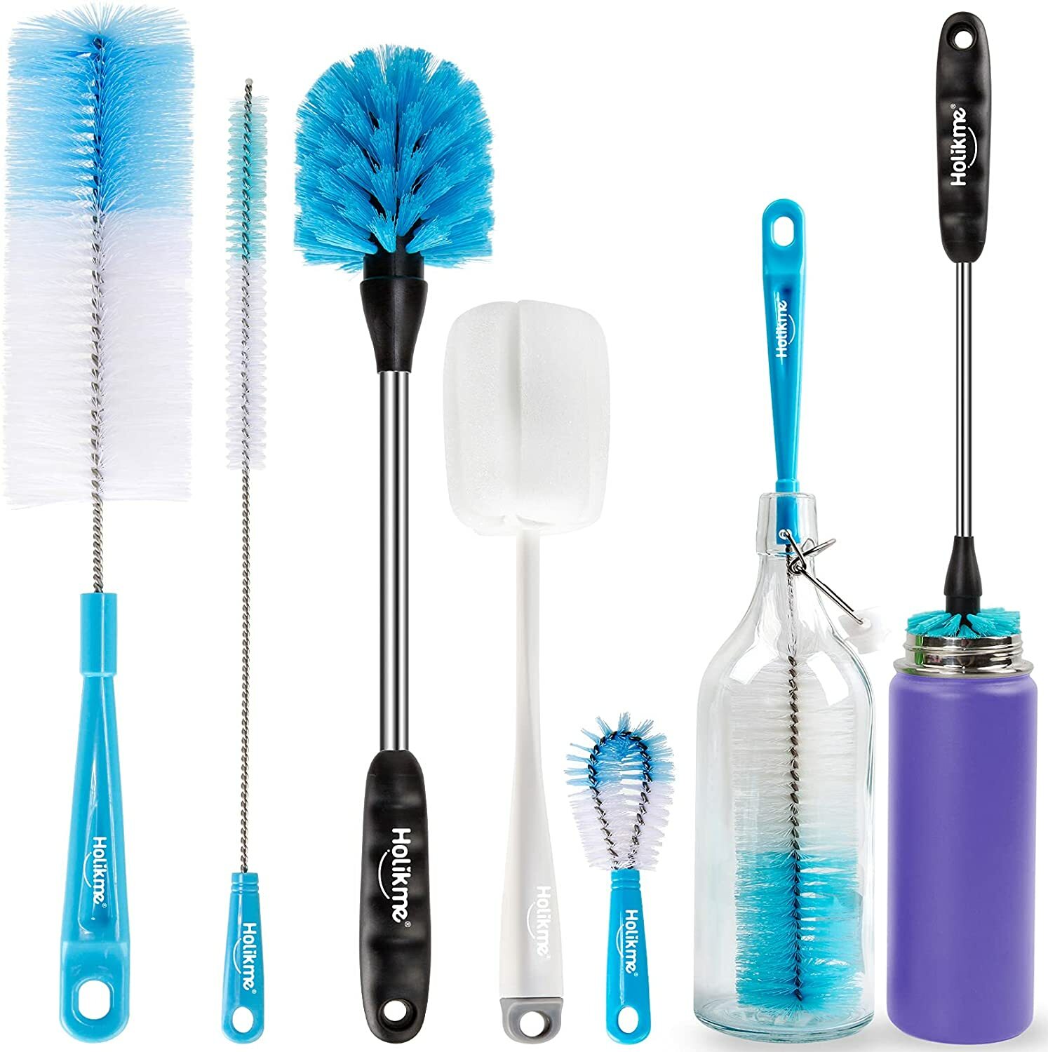 Brush Cleaning Set，long Handle Bottle Cleaner For Washing Narrow