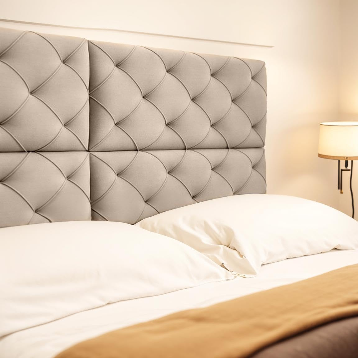 King Headboard Queen Size - Diamond Tufted Twin Headboard - Upholstered Queen Be