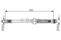 Bosch 1 987 476 651 Brake Hose For CitroËN Peugeot