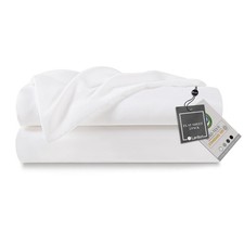 2 Pack Twin Flat Sheets Only White Hotel Quality Brushed Microfiber Soft Bed