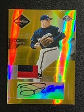 2005 LEaf Limited BEN SHEETS Monikers Patch Auto Gold /50 Brewers