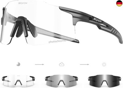 SCVCN Selbsttönend Fahrradbrille Photochromatische Herren Damen 
