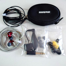 Shure SE535LTD -A Sound Isolating Canal-Style Earphones Red Special Edition Used