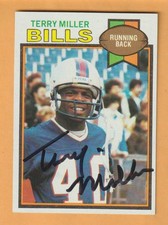 Terry Miller Buffalo Bills AUTO Signed 1979 Topps Oklahoma State Cowboys