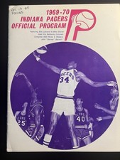 1969-70 Indiana Pacers Official Program Mel Daniels Cover NM