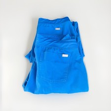 Figs Scrub Pants Lot Of 2 Womens Large Royal Blue Jogger Technical Collection