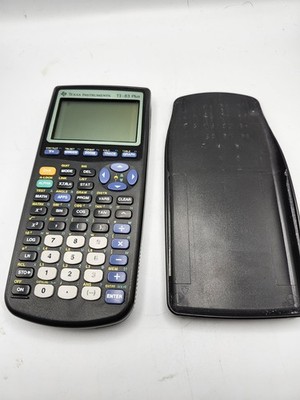 Texas Instruments T1-83 Plus Graphing Calculator & Cover - Tested and Working
