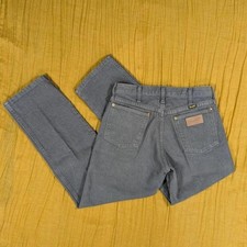 Vintage 80s 90s USA Wrangler 13MWZ CG charcoal grey cowboy cut jeans 29x29