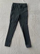 Kerrits Kids Riding Tights L Gray Full Seat Grip Equestrian Pants