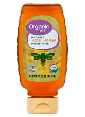Great Value Organic Strained Raw Honey, 16 oz